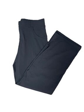 Lucy Walkabout Pants Size Medium Tall Black Straight Leg Lightweight Poeckts